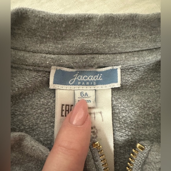 Little girls Jacadi zip sweatshirt - Picture 8 of 8